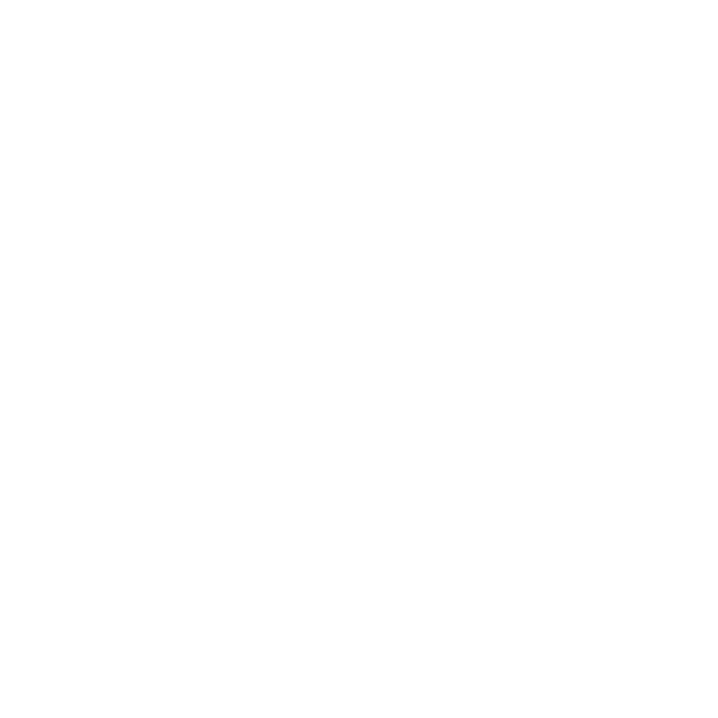 Ícono blanco de carrito de compras con recibo y símbolo de verificación en fondo negro.